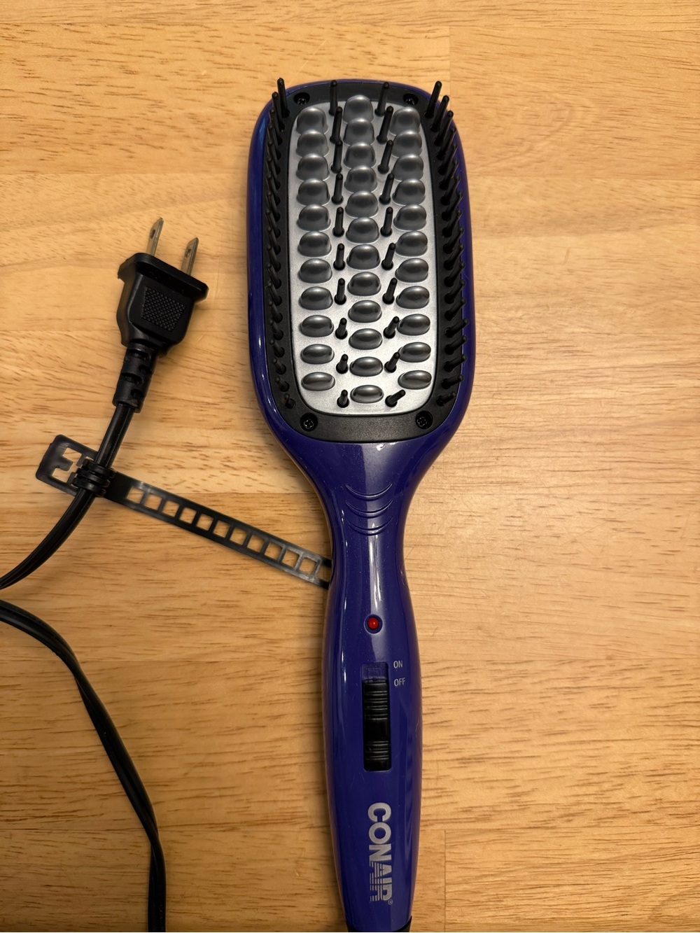 Purple Electric Hair Straightening Brush